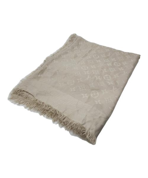 LOUIS VUITTON（ルイ ヴィトン）LOUIS VUITTON (ルイ ヴィトン) 大判ストール ベージュの古着・服飾アイテム
