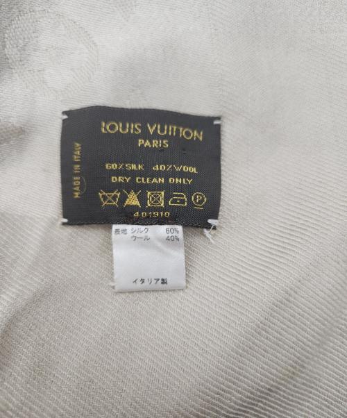 LOUIS VUITTON（ルイ ヴィトン）LOUIS VUITTON (ルイ ヴィトン) 大判ストール ベージュの古着・服飾アイテム