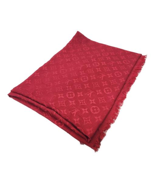 LOUIS VUITTON（ルイ ヴィトン）LOUIS VUITTON (ルイ ヴィトン) 大判ストール レッドの古着・服飾アイテム