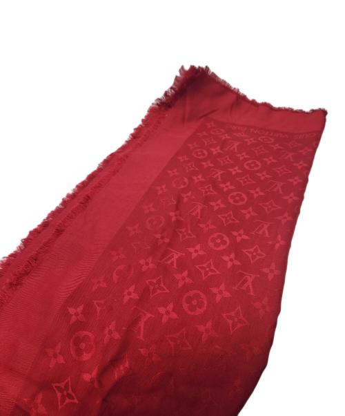 LOUIS VUITTON（ルイ ヴィトン）LOUIS VUITTON (ルイ ヴィトン) 大判ストール レッドの古着・服飾アイテム