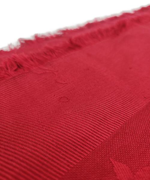 LOUIS VUITTON（ルイ ヴィトン）LOUIS VUITTON (ルイ ヴィトン) 大判ストール レッドの古着・服飾アイテム