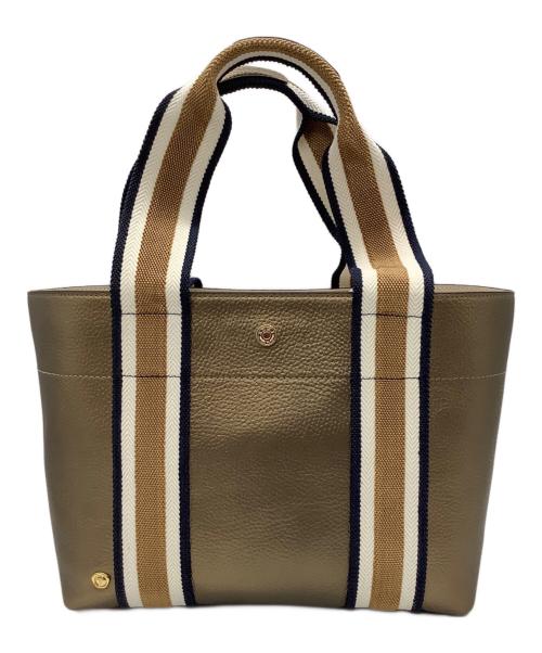 A.D.M.J.（エーディーエムジェイ）A.D.M.J. (エーディーエムジェイ) ハンドバッグ ゴールドの古着・服飾アイテム