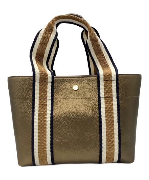 A.D.M.J.（エーディーエムジェイ）A.D.M.J. (エーディーエムジェイ) ハンドバッグ ゴールドの古着・服飾アイテム