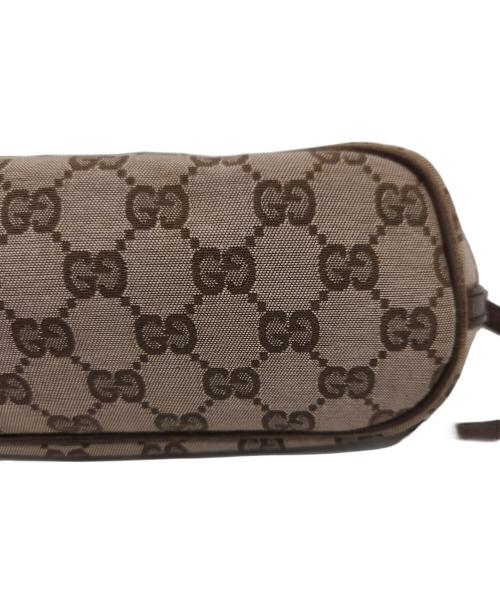GUCCI（グッチ）GUCCI (グッチ) ハンドポーチ ブラウンの古着・服飾アイテム