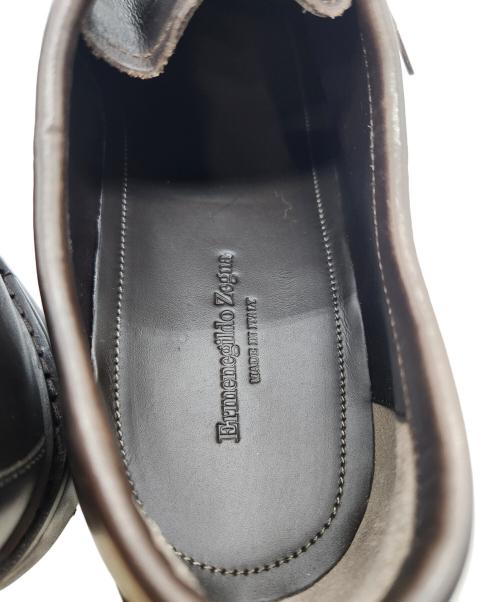 ERMENEGILDO ZEGNA（エルメネジルド・ゼニア）Ermenegildo Zegna (エルメネジルド・ゼニア) ビジネスシューズ ブラウン サイズ:SIZE 9の古着・服飾アイテム