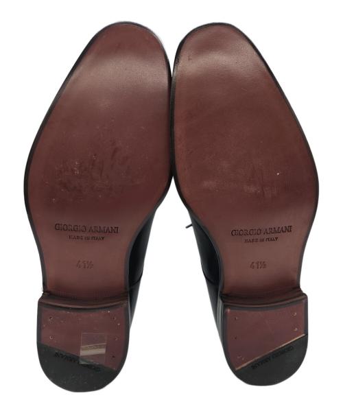 GIORGIO ARMANI（ジョルジョアルマーニ）GIORGIO ARMANI (ジョルジョアルマーニ) ビジネスシューズ ブラック サイズ:41 1/2の古着・服飾アイテム