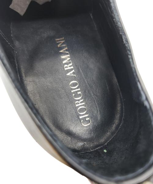 GIORGIO ARMANI（ジョルジョアルマーニ）GIORGIO ARMANI (ジョルジョアルマーニ) ビジネスシューズ ブラック サイズ:41 1/2の古着・服飾アイテム