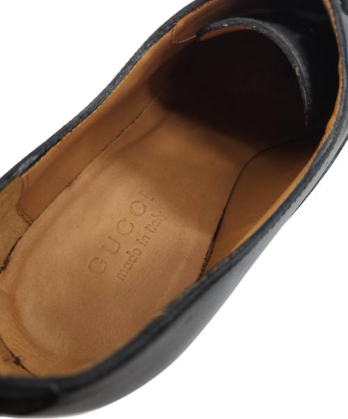 GUCCI（グッチ）GUCCI (グッチ) ビジネスシューズ ブラック サイズ:8 1/2の古着・服飾アイテム