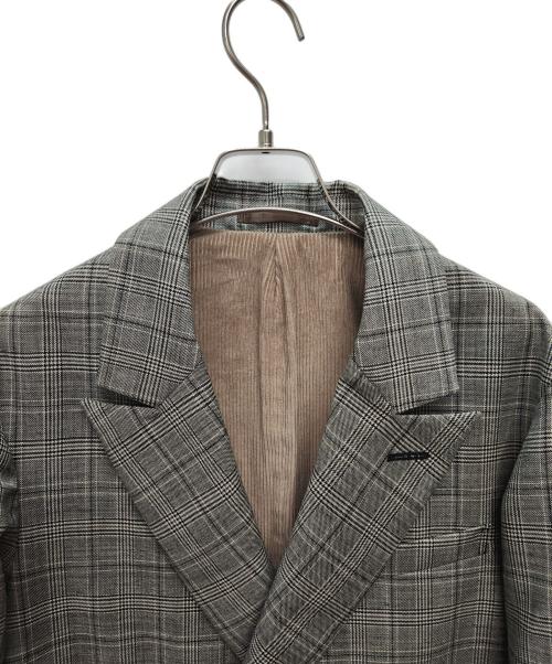 TOMORROW LAND（トゥモローランド）TOMORROW LAND (トゥモローランド) シェットランドウール ダブルブレステッド6Bジャケット グレー サイズ:Sの古着・服飾アイテム