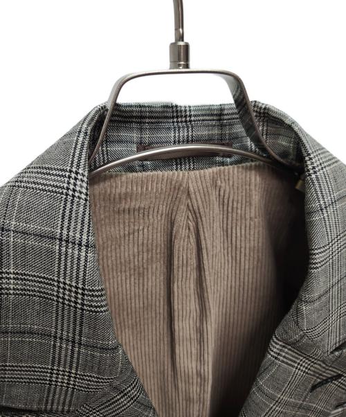 TOMORROW LAND（トゥモローランド）TOMORROW LAND (トゥモローランド) シェットランドウール ダブルブレステッド6Bジャケット グレー サイズ:Sの古着・服飾アイテム