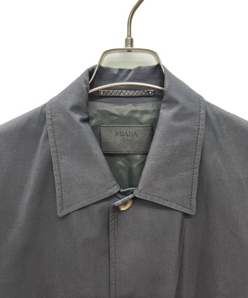 PRADA（プラダ）PRADA (プラダ) ステンカラーコート ブラック サイズ:46の古着・服飾アイテム