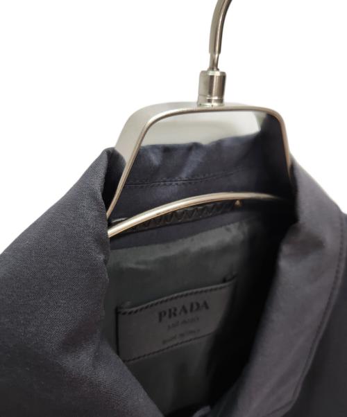 PRADA（プラダ）PRADA (プラダ) ステンカラーコート ブラック サイズ:46の古着・服飾アイテム