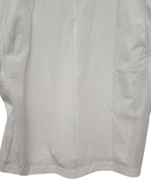 TOMORROW LAND（トゥモローランド）TOMORROW LAND (トゥモローランド) 半袖シャツ/200/2ポプリン レースアッププルオーバーショートスリーブシャツ ホワイト サイズ:Mの古着・服飾アイテム