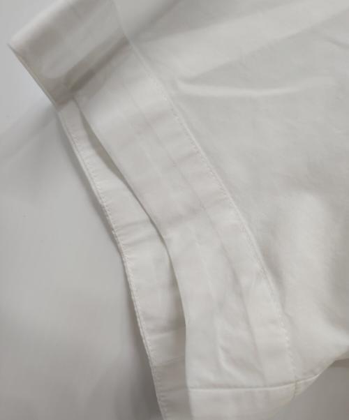 TOMORROW LAND（トゥモローランド）TOMORROW LAND (トゥモローランド) 半袖シャツ/200/2ポプリン レースアッププルオーバーショートスリーブシャツ ホワイト サイズ:Mの古着・服飾アイテム