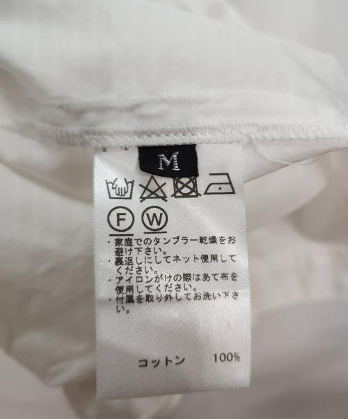 TOMORROW LAND（トゥモローランド）TOMORROW LAND (トゥモローランド) 半袖シャツ/200/2ポプリン レースアッププルオーバーショートスリーブシャツ ホワイト サイズ:Mの古着・服飾アイテム