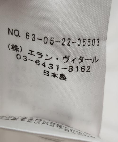 TOMORROW LAND（トゥモローランド）TOMORROW LAND (トゥモローランド) 半袖シャツ/200/2ポプリン レースアッププルオーバーショートスリーブシャツ ホワイト サイズ:Mの古着・服飾アイテム