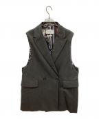 TOMORROW LANDトゥモローランド）の古着「英式織 ワイドベスト」｜グレー