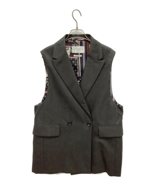 TOMORROW LAND（トゥモローランド）TOMORROW LAND (トゥモローランド) 英式織 ワイドベスト グレー サイズ:Sの古着・服飾アイテム