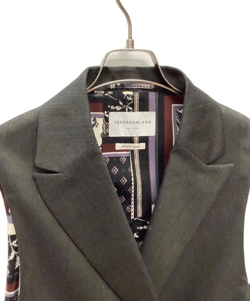 TOMORROW LAND（トゥモローランド）TOMORROW LAND (トゥモローランド) 英式織 ワイドベスト グレー サイズ:Sの古着・服飾アイテム