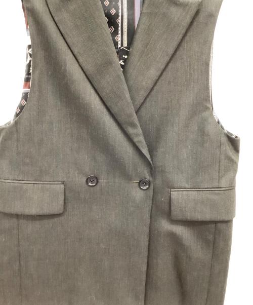 TOMORROW LAND（トゥモローランド）TOMORROW LAND (トゥモローランド) 英式織 ワイドベスト グレー サイズ:Sの古着・服飾アイテム