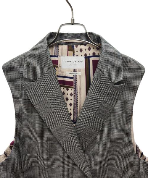 TOMORROW LAND（トゥモローランド）TOMORROW LAND (トゥモローランド) 英式織 ワイドベスト グレー サイズ:Sの古着・服飾アイテム