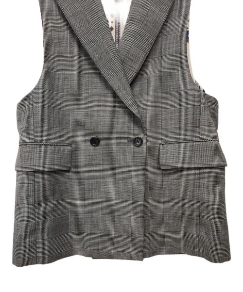 TOMORROW LAND（トゥモローランド）TOMORROW LAND (トゥモローランド) 英式織 ワイドベスト グレー サイズ:Sの古着・服飾アイテム