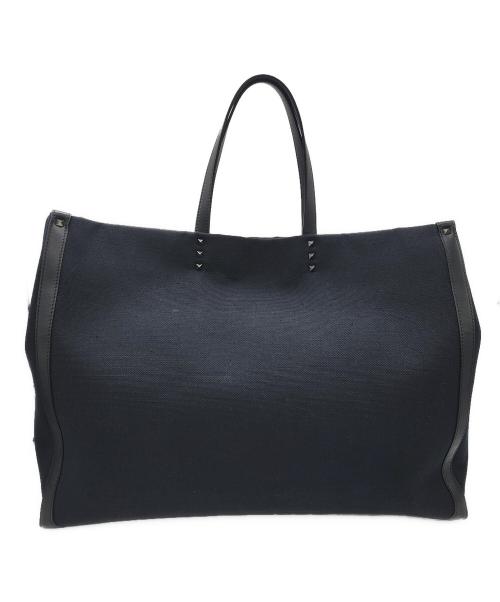 VALENTINO（ヴァレンティノ）VALENTINO (ヴァレンティノ) VLTNトートバッグ ブラックの古着・服飾アイテム