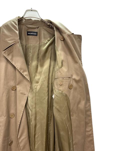 BALENCIAGA（バレンシアガ）BALENCIAGA (バレンシアガ) オーバーサイズ トレンチコート ベージュ サイズ:SIZE 50の古着・服飾アイテム