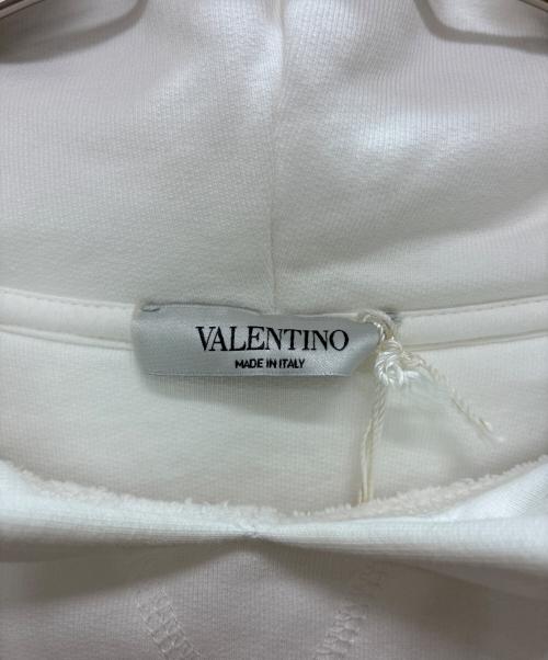 VALENTINO（ヴァレンティノ）VALENTINO (ヴァレンティノ) プルオーバーパーカー ホワイト サイズ:Sの古着・服飾アイテム