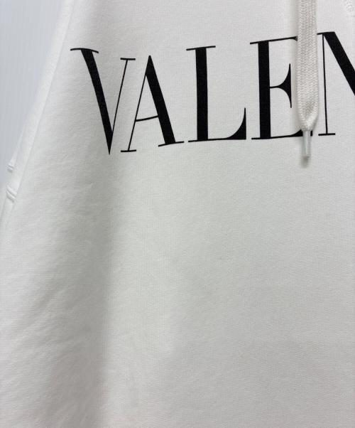 VALENTINO（ヴァレンティノ）VALENTINO (ヴァレンティノ) プルオーバーパーカー ホワイト サイズ:Sの古着・服飾アイテム
