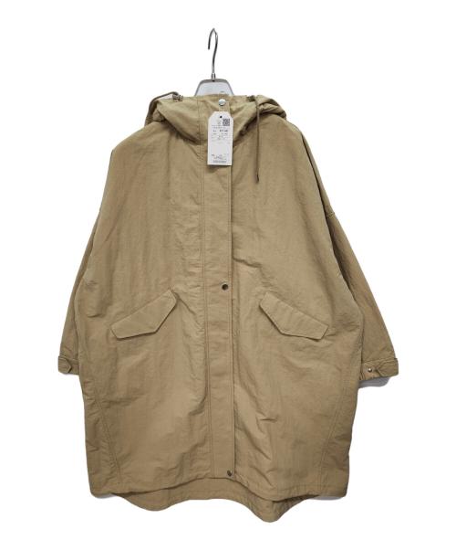 SHIPS any（シップスエニィ）SHIPS any (シップスエニィ) オーバー フーディ ブルゾン コート ベージュ サイズ:FREEの古着・服飾アイテム
