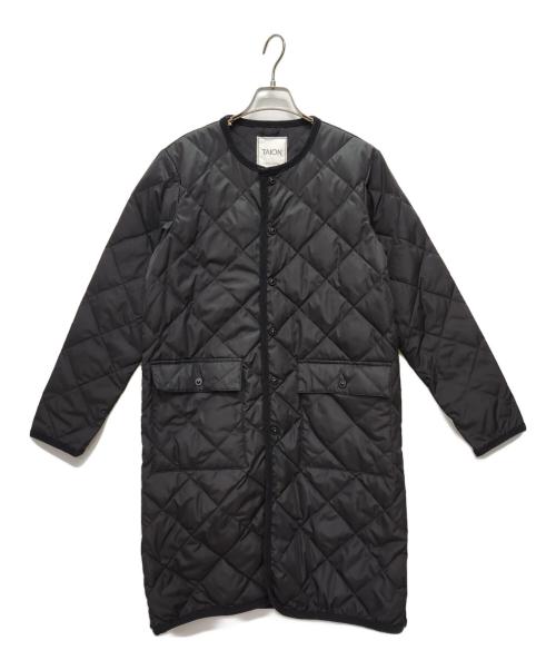 TAION（タイオン）TAION (タイオン) ノーカラーダウンコート ブラック サイズ:表記無しの古着・服飾アイテム
