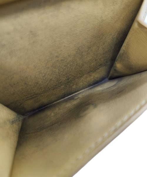 bonaventura（ボナベンチュラ）BONAVENTURA (ボナベンチュラ) 2つ折り財布　バイフォールドウォレット グレージュ×イエローの古着・服飾アイテム