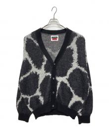 MAISON SPECIAL（メゾンスペシャル）の古着「ジラフ プライムオーバー モヘヤ ニット カーディガン」｜ブラック×グレー