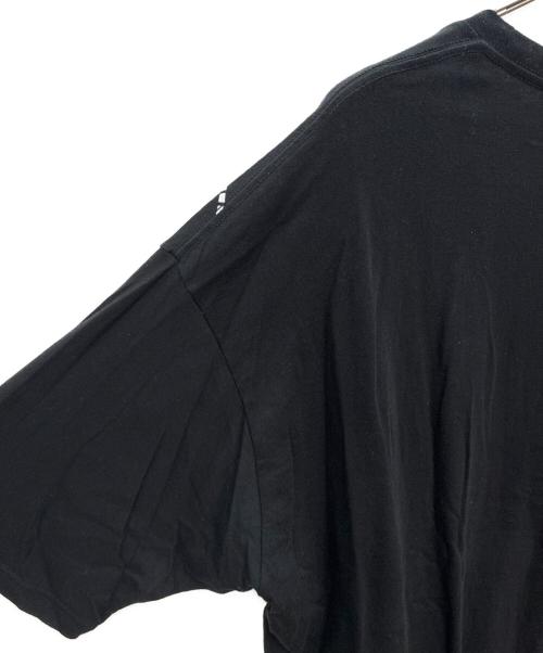gomme HOMME（ゴム オム）gomme homme (ゴム オム) ドット レイヤードカットソー ブラック サイズ:Mの古着・服飾アイテム