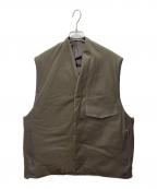 TOMORROW LANDトゥモローランド）の古着「ポリエステルツイル ベストアウター」｜グリーン