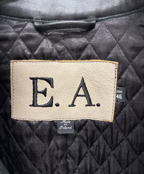 EMPORIO ARMANI（エンポリオアルマーニ）EMPORIO ARMANI (エンポリオアルマーニ) シングルライダースジャケット ブラック サイズ:46の古着・服飾アイテム