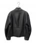 EMPORIO ARMANI (エンポリオアルマーニ) シングルライダースジャケット ブラック サイズ:46：22000円