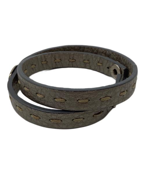 FENDI（フェンディ）FENDI (フェンディ) セレリア 2連ブレスレット グレーの古着・服飾アイテム