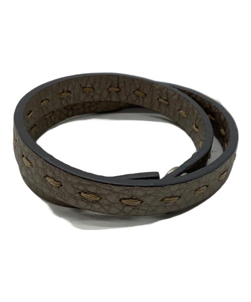 FENDI（フェンディ）FENDI (フェンディ) セレリア 2連ブレスレット グレーの古着・服飾アイテム