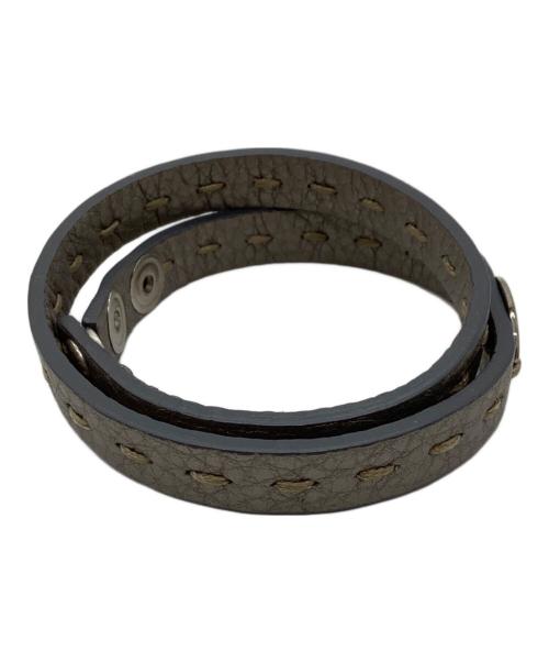 FENDI（フェンディ）FENDI (フェンディ) セレリア 2連ブレスレット グレーの古着・服飾アイテム