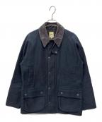 F.O.B FACTORYエフオービー ファクトリー）の古着「ライディングジャケット モールスキン」｜ネイビー