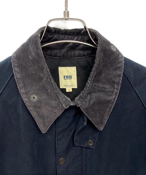 F.O.B FACTORY（エフオービー ファクトリー）F.O.B FACTORY (エフオービー ファクトリー) ライディングジャケット モールスキン ネイビー サイズ:SIZE 2の古着・服飾アイテム