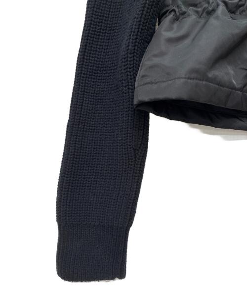 DIESEL（ディーゼル）DIESEL (ディーゼル) 切替ニットジャケット ブラック サイズ:XSの古着・服飾アイテム