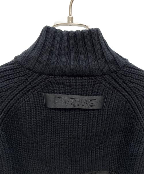 DIESEL（ディーゼル）DIESEL (ディーゼル) 切替ニットジャケット ブラック サイズ:XSの古着・服飾アイテム