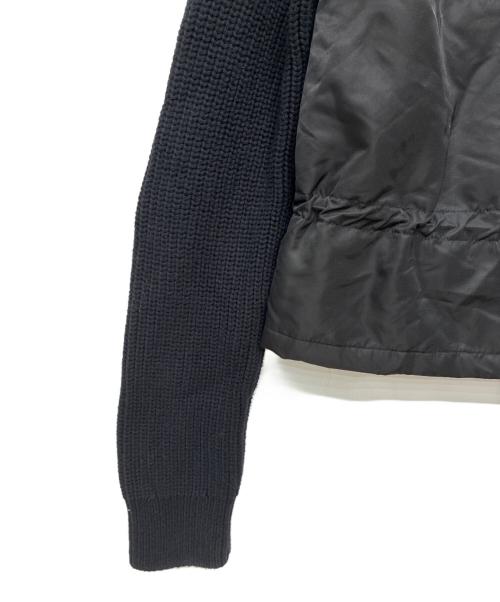 DIESEL（ディーゼル）DIESEL (ディーゼル) 切替ニットジャケット ブラック サイズ:XSの古着・服飾アイテム