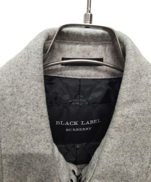 BURBERRY BLACK LABEL（バーバリーブラックレーベル）BURBERRY BLACK LABEL (バーバリーブラックレーベル) ウールハーフコート グレー サイズ:Lの古着・服飾アイテム