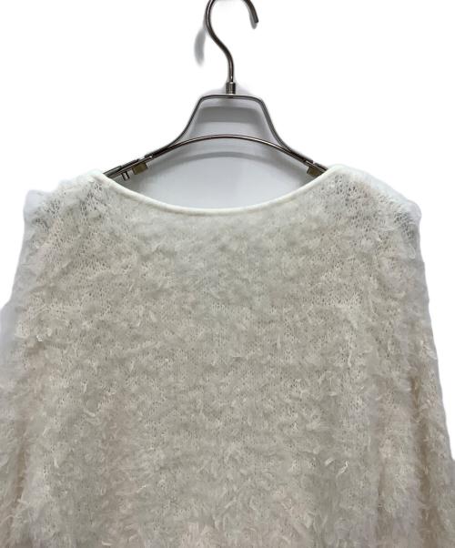 CAPRICIEUX LE'MAGE（カプリシューレマージュ）CAPRICIEUX LE'MAGE (カプリシューレマージュ) 厚手カーディガン ホワイト サイズ:Freeの古着・服飾アイテム