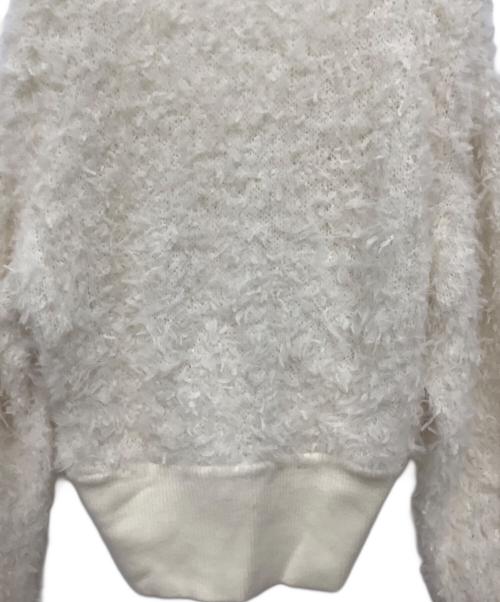 CAPRICIEUX LE'MAGE（カプリシューレマージュ）CAPRICIEUX LE'MAGE (カプリシューレマージュ) 厚手カーディガン ホワイト サイズ:Freeの古着・服飾アイテム