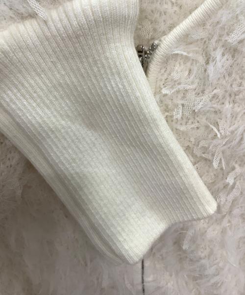 CAPRICIEUX LE'MAGE（カプリシューレマージュ）CAPRICIEUX LE'MAGE (カプリシューレマージュ) 厚手カーディガン ホワイト サイズ:Freeの古着・服飾アイテム
